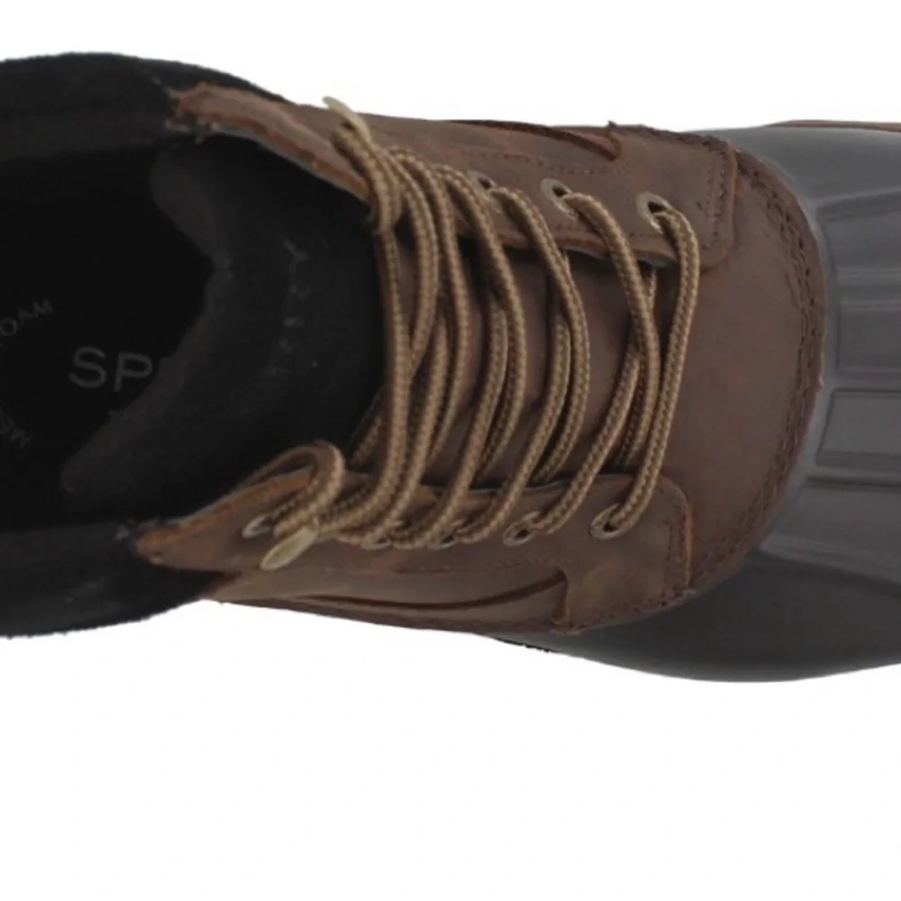 Sperry Men's Brown and Black Rain Boots